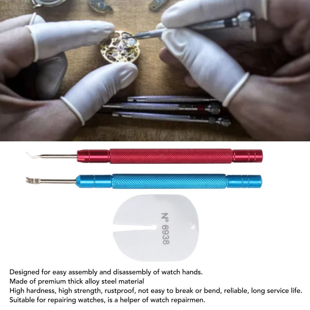 3pcs Protection Pad Watch Needle Remover Alloy Steel Watch Hands Removal Tool Watch Repair