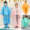 Children Boy Girl Rainwear Waterproof Hooded Rain Coat Outwear Poncho Raincoat Cover Up for Kids 100 To 160cm Height