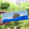 Круизный корабль Titanic Black Pearl Fluid Drift Bottle Круизный корабль Never Flip Boat Drift Bottle Настольные маленькие украшения