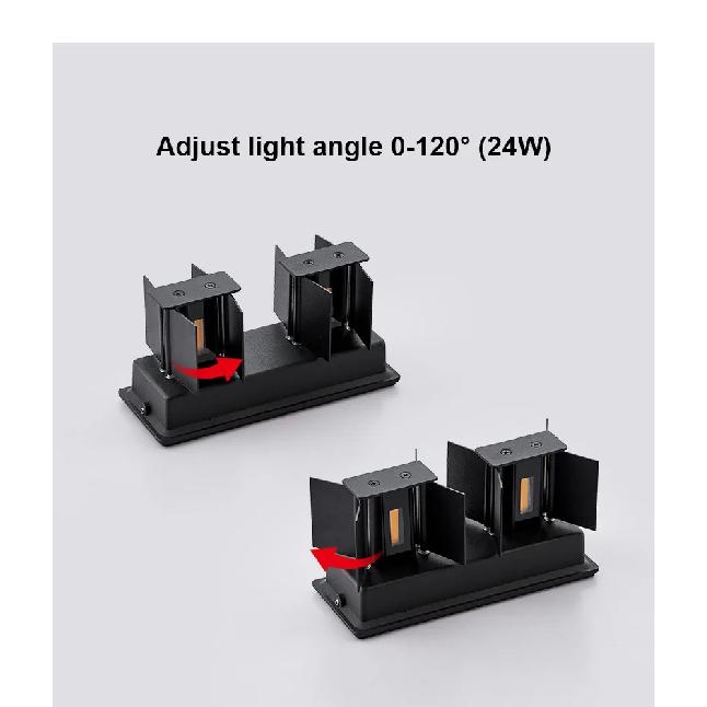 Aluminum LED Wall Lamp Outdoor Waterproof IP65 Interior Wall Light 12W24W Porch Garden Lights Living Room Street Stairs Lighting