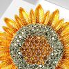 Sparkling Sunflower Brooch Outfit Decor Rhinestone Flower Pin Realistic Stainless Sunflower Floral Pin Clothes