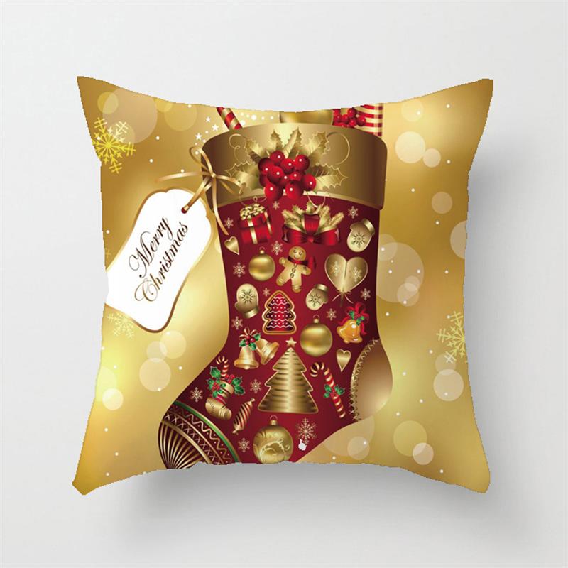 Наволочка с Новым годом, наволочка с Рождеством, Санта-Снеговик, Рождественская елка, наволочка