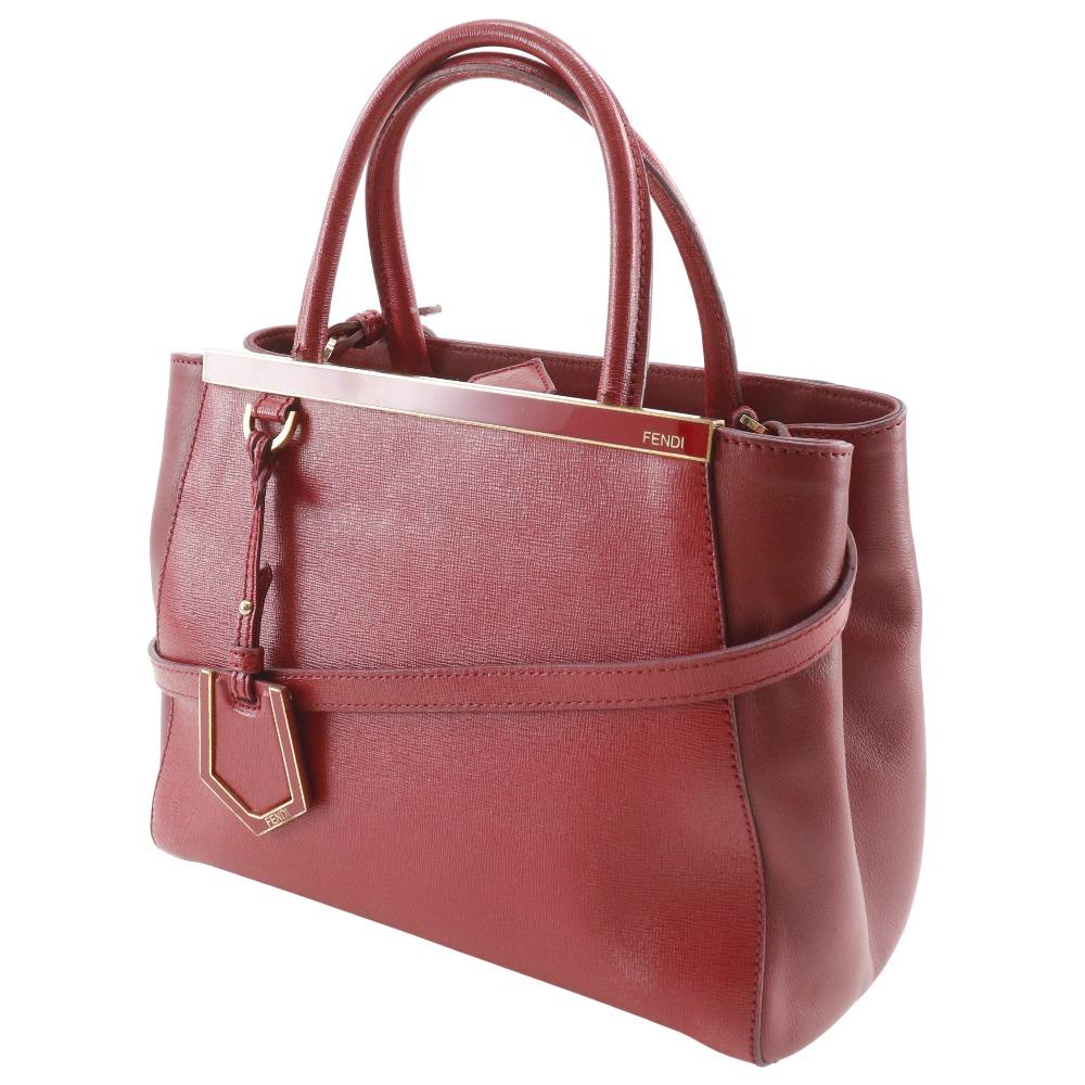 FENDI Petite to Jules Handbag 8BH253 2WAYShoulder Red leather Women Used