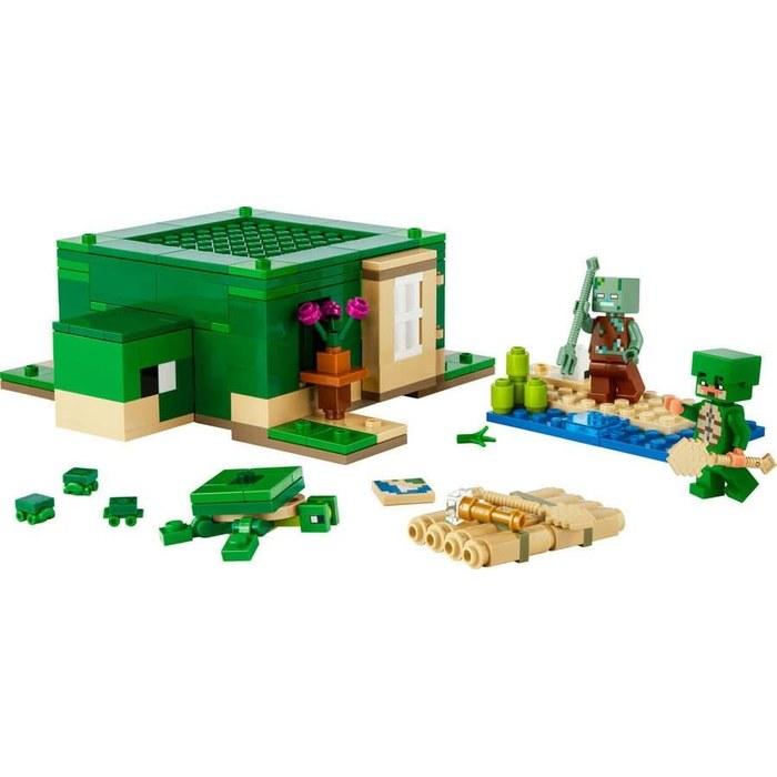 LEGO Minecraft Turtle Beach House 21254, Multicolor