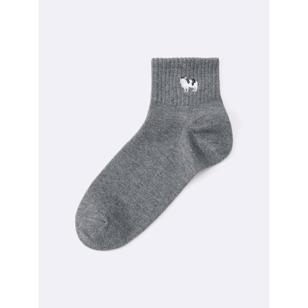 GU by Uniqlo Ankle Socks  Embroidery 