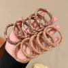 5/10pcs Leopard Print High Elastic Hair Ties Scrunchie High Elasticity Ponytail Holder Women Girls Hair Rings Rope Accessories