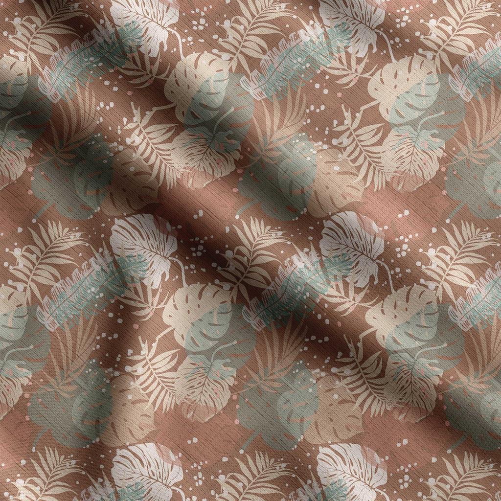 Soimoi Принт с листьями, хлопковый батист, ткань для квилтинга, продаваемая во дворе, хлопчатобумажная ткань средней плотности шириной 42 дюйма,