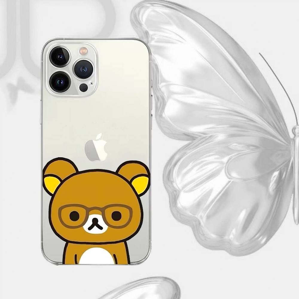Чехол для телефона Мультяшный B-RilakkumaS Для Samsung A57 A07 A36 A26 A56 A16 A06 A55 A35 A25 A15 A05 A54 A34 A24 A14 A13 Прозрачная задняя крышка