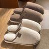 Women's Cotton Slippers Autumn/winter New Indoor Imitation Rabbit Fur Plush Warm Comfortable Anti Slip Soft Couple Slippers