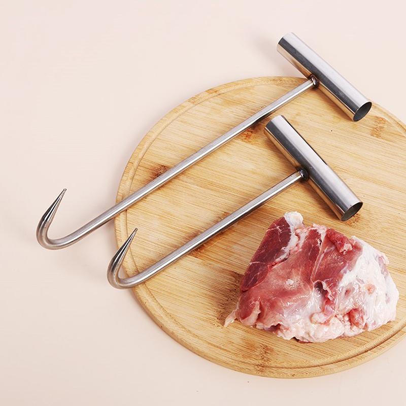 Кухонная колбаса Бекон Мясообработка Крюки Т-образная ручка Мясообвалочный крюк для кухни Мясной магазин Ресторан Барбекю Инструмент