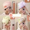 Cute and Funny Food Stall Dry Hair Cap, Face Wash Headband, Makeup Remover, Coral Fleece Absorbent Dry Hair Towel