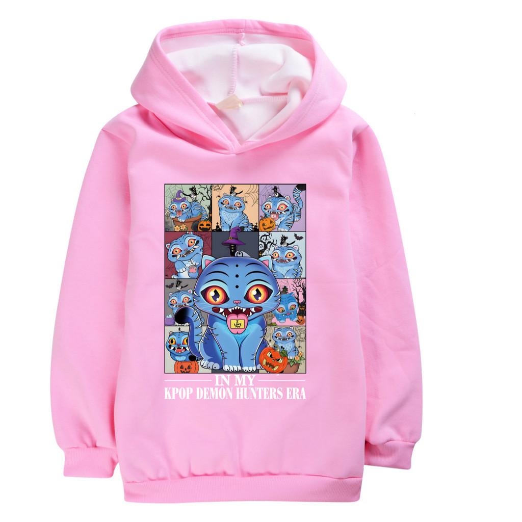 4978 Милый Дерпи K-pop Руми Зои Мира Принт Детский Девочки Длинные Рукава Бархатный Теплый Зимний Худи
