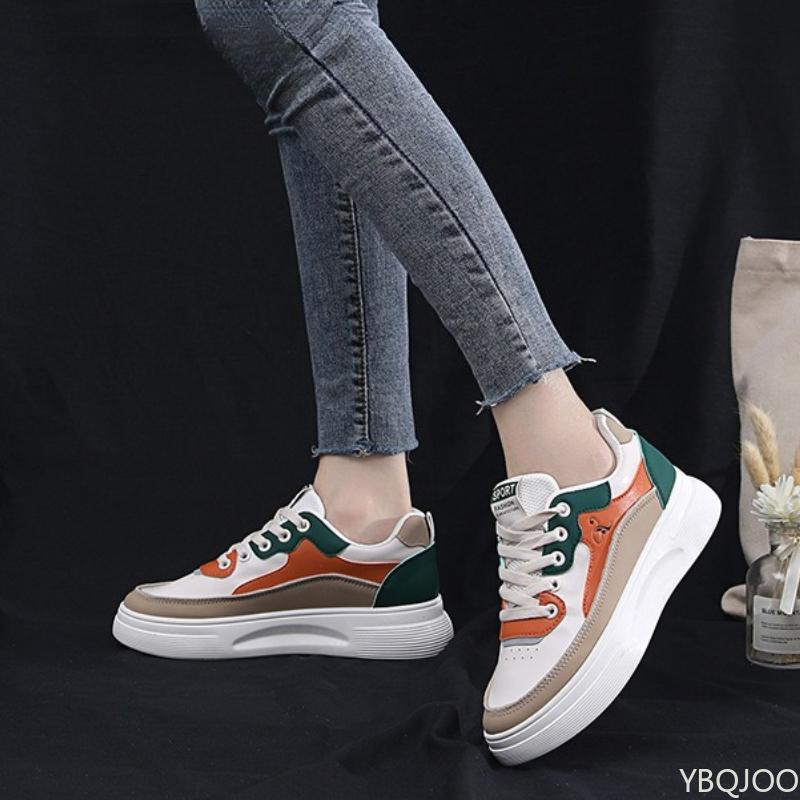 Новая женская универсальная студенческая спортивная обувь для повседневной носки, удобная обувь на толстой подошве, износостойкая, с увеличением роста