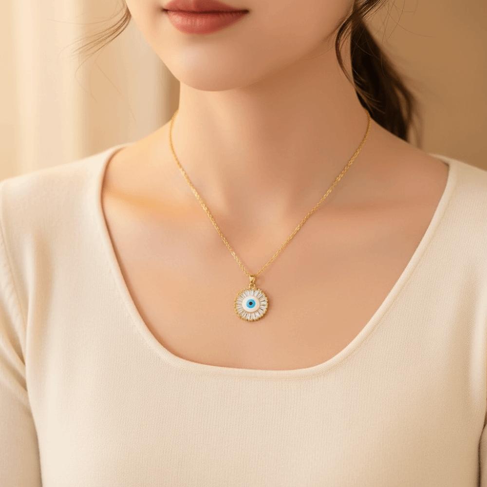 Titanium Steel Glaze Luxury Necklace Banquet Clothes Neck Chain Clothes Accessories