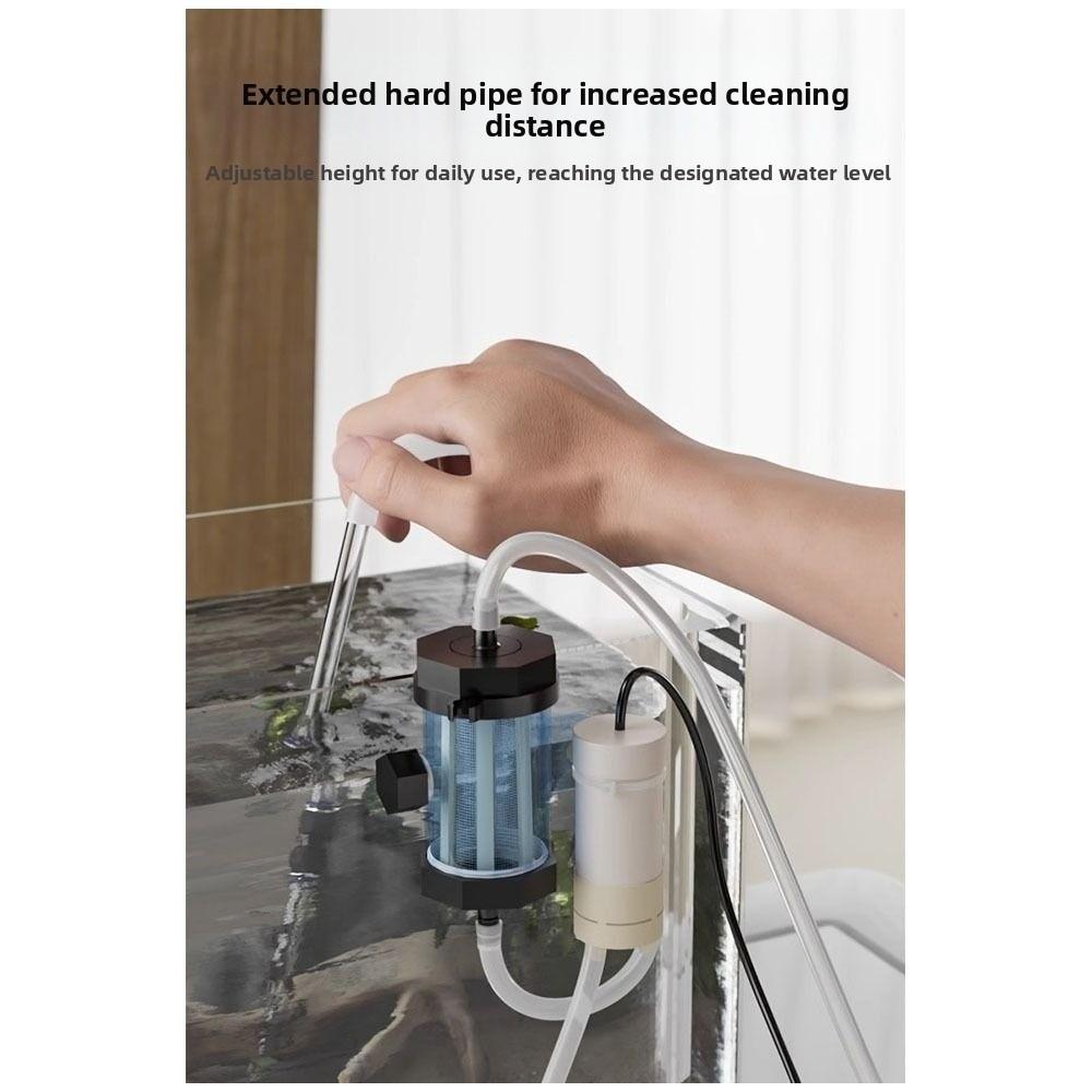 USB Powered Vacuum Gravel Cleaner Low Noise Fish Tank Cleaning Dirt Waste Remover  For Aquarium