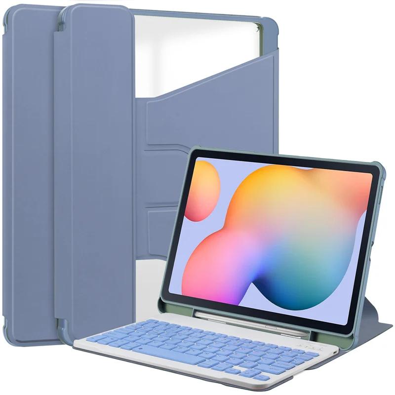 Чехол-клавиатура для планшета Samsung Galaxy Tab S6 Lite 10,4 дюйма, чехол с держателем для S Pen, Funda для Tab S6 Lite 10 4 Teclado Tablet