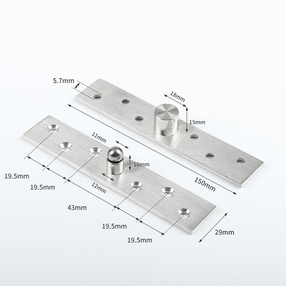 Шарнир с вращающимся валом из нержавеющей стали, верхний и нижний шарнир, прочный шарнир с позиционирующим валом, фурнитура для деревянных дверных петель