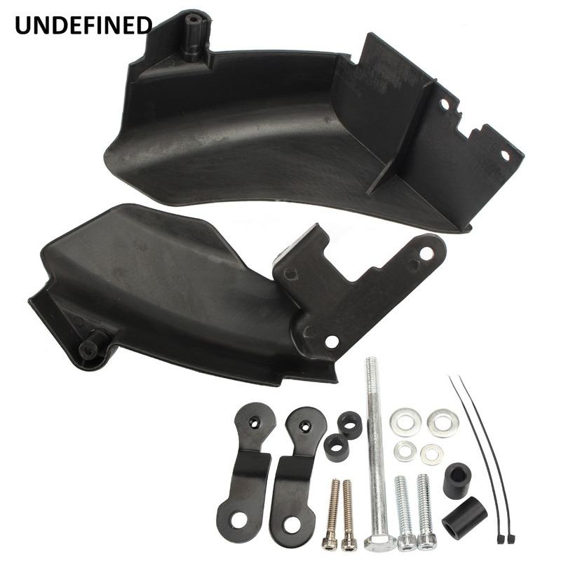Motorcycle Air Heat Deflector Mid Frame Trim Saddle Heat Shield Cover for Harley Dyna 2006 Later Street Bob Wide Glide 2006-2017