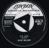 7inch Record RICKY NELSON - It's Late 45HLP8817 London Records, 1959 UK Rock Used