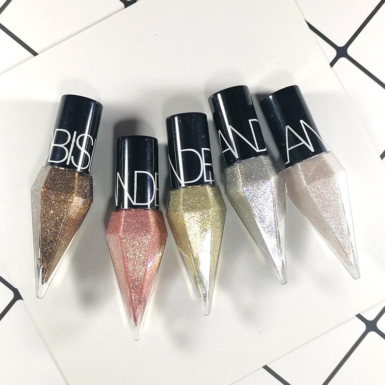 Diamond Shiny Eye Liners Eyeshadow Waterproof Silver Rose Gold Color Glitter Sequins Eyeliner Eye Shadow Makeup Beauty Cosmetics