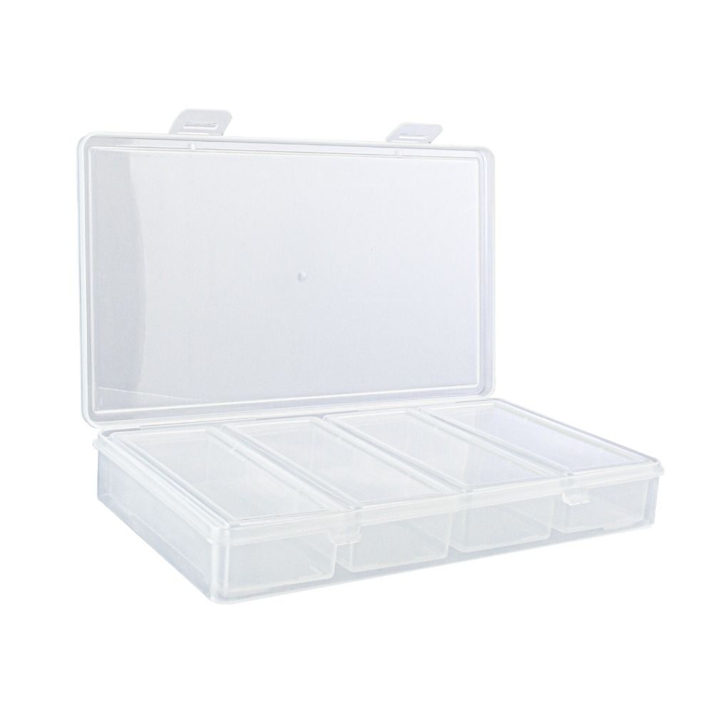 Clear Clear Storage Box Plastic Craft & Sewing Supplies Container Organizer Case Home Storage