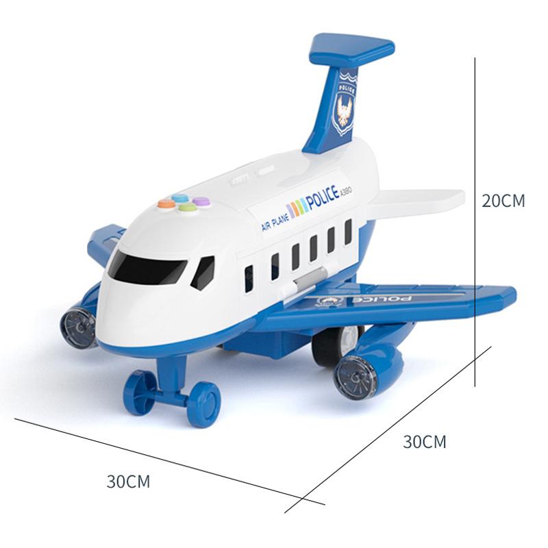 Qwz New Aircraft Simulation Track Inertia Toy Airplane With Lights Music Large Size Passenger Plane Kids Airliner Toy Car Gifts
