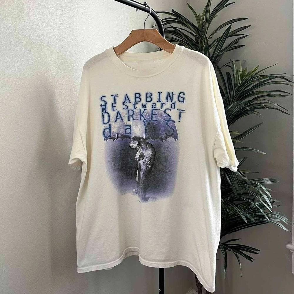 90s Style Stabbing Westward Darkest Days Shirt White Unisex T-Shirt