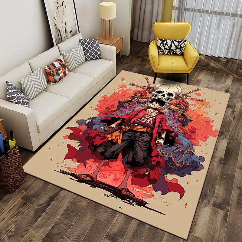 Pirate Skull Hero Design Carpet suitable as a non-slip mat for the living room or bedroom sofa