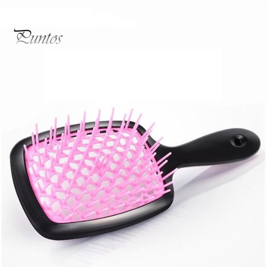 Квадратная полая расческа распутывает вьющиеся прямые волосы, уменьшает спутывание, использует удобную красочную расческу, товары для дома