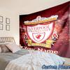 Custom Name Liverpool Football Tapestry Accessories for Bedroom,Livingroom, dormitory Room Wall Hanging Decor, Fan Birthday Gifts