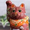 Милая фигурка Кутани от Waza no с манящим котом и Фудзи. Идеальный подарок для магазина и 88-го Манеки-нэко Кура, мотив с поднятой правой лапой.