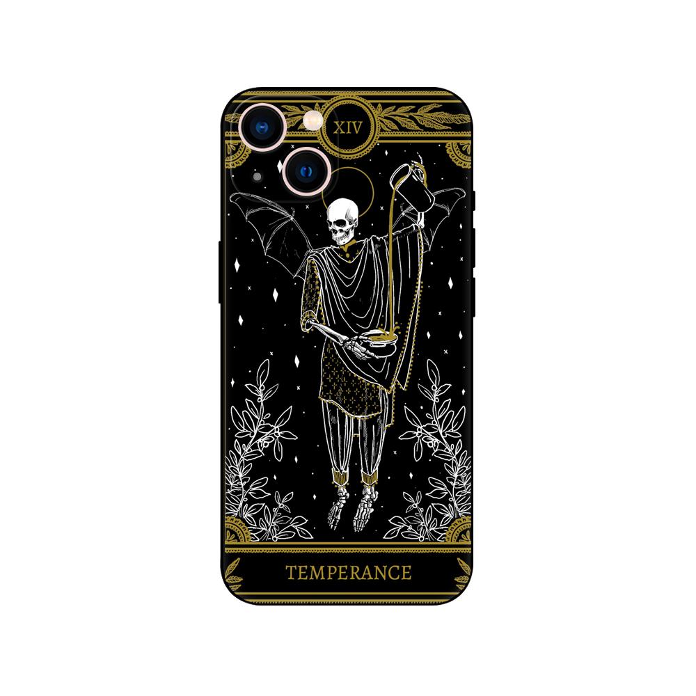 Чехол для телефона Death Tarot для iPhone 5 5S 2020se 6 6s 7 8 plus x 10 XR XS 11 12 13 mini pro MAX, черная задняя крышка из ТПУ