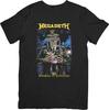 Megadeath Музыка Унисекс Посадка для Мужчин и Женщин Качественная Хлопковая Футболка Черная