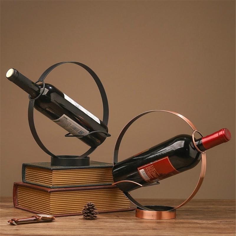 Wine Holder Metal Grape Wine Display Rack Bar Chic Champagne Rack Desktop Decor