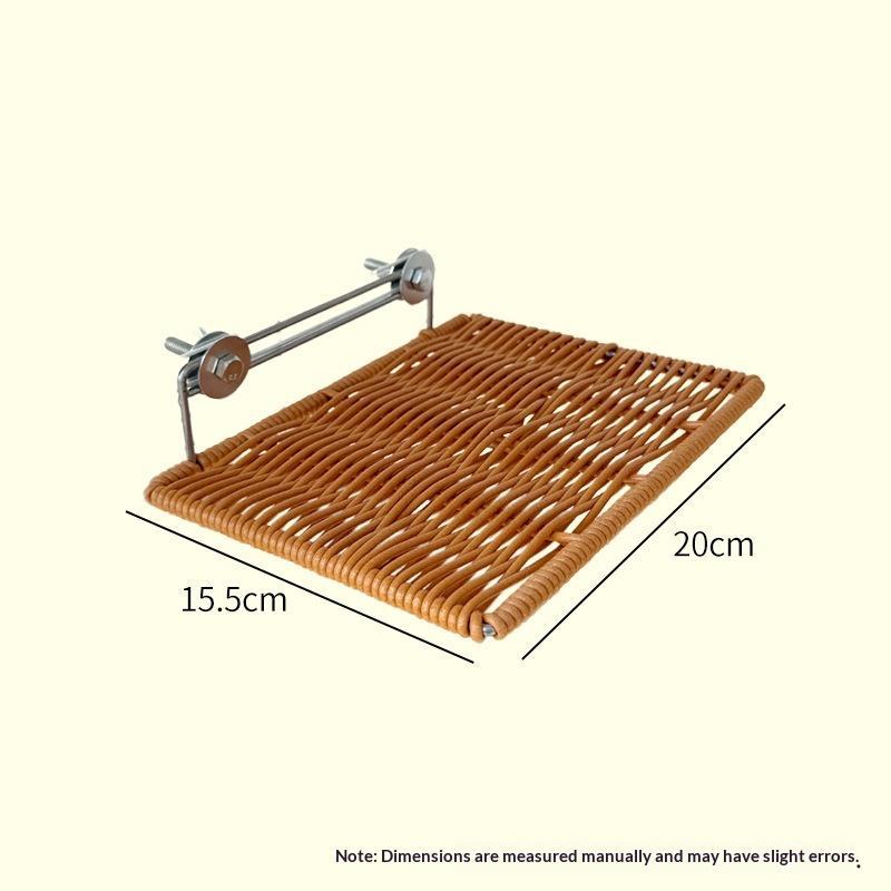 1Pcs Iimitation Rattan Weaving Parrot Perch Rest Wear Resistant Bite Resistant Jumping Platform Breathable Bird Resting Platform