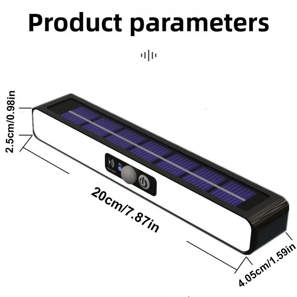 3 Light Modes Outdoor Courtyard Lamp Human Body Sensing LED Solar Light Solar Clip Light  Garden