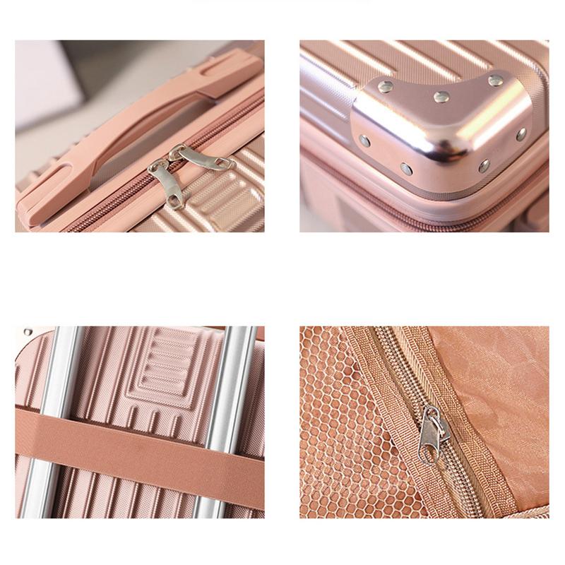 14 Inch Mini Travel Cosmetic Case Suitcase Makeup Storage Box Large Capacity