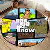 The Big Lez Show Round Area Rug,Carpet Rug for Living Room Bedroom Sofa Playroom Decor,Non-slip Floor Mat
