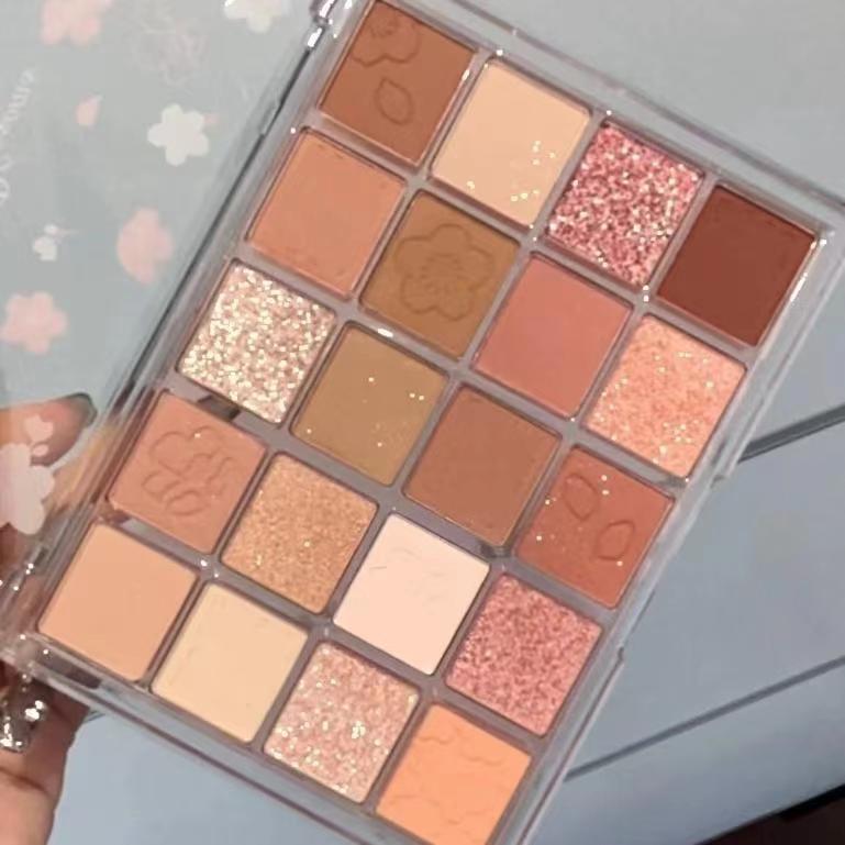 20-цветная палитра теней для век Pure Wind, водостойкая, матовая, перламутровая, глянцевая, для планшета, портативная