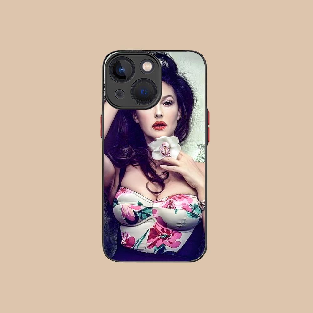 Чехол для мобильного телефона Моника Беллуччи для iPhone 16 15 14 13 12 11 X XR XS 8 7 Pro Max Plus Mini Цветная печать Силиконовый смартфон