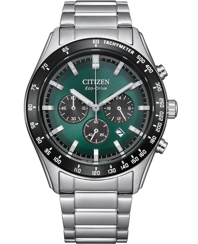 Citizen Мужские часы Eco-Drive Хронограф Сапфировое стекло Нержавеющая сталь CA4674-58X