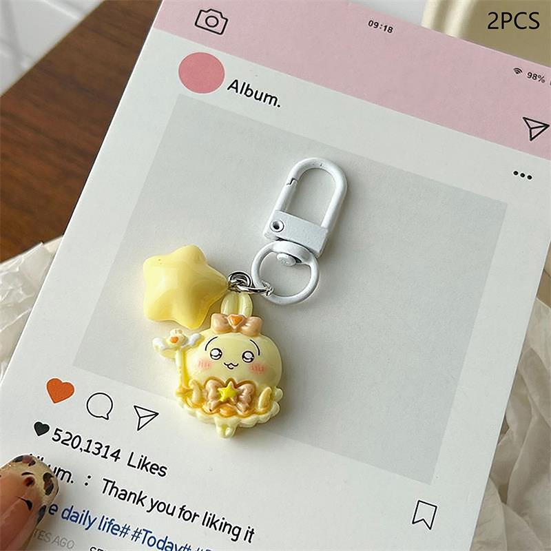 2/4 шт. Милый милый звезда Чиикава Хачиварэ Усаги цепочка для телефона брелок кулон шарм для рюкзака украшение для сумки девчачий подарок