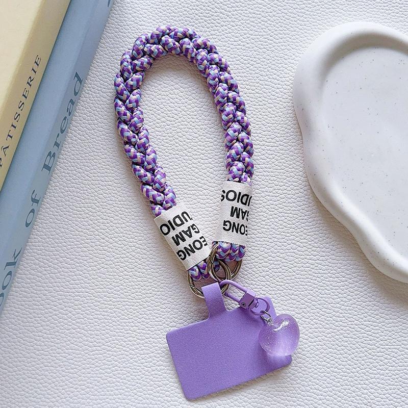 Универсальный ремешок для мобильного телефона, универсальный креативный милый мобильный телефон, анти-потеря, подвеска в форме сердца, короткие ремешки для запястья, подарки