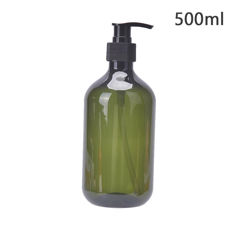 Янтарная пластиковая пустая бутылка с дозатором для лосьона черного цвета, контейнеры для образцов