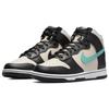 Nike Мужские кроссовки Dunk High EMB Colorful Courts, белые жемчужно-белые, бирюзовые DO9455-200