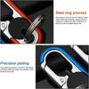 Waist Buckle Metal Bag Charms Car Key Holder Keys Organizer Double Ring  Keychain Car Keychain