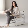 Paibangnu Pure Cotton Sleepwear Women's Spring and Autumn New Casual Loose Long-Sleeved Home Suit Set