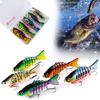 Рыболовная приманка, джиг, 5 шт., многоцветная приманка, сегментная рыболовная приманка, жесткая приманка, медленные искусственные приманки, снасти