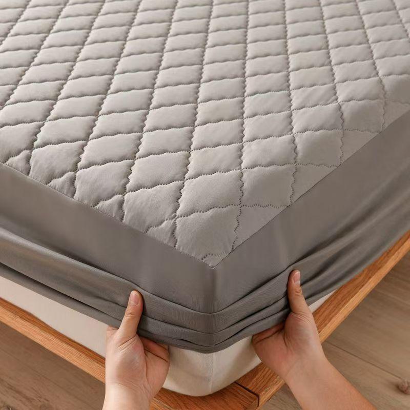 100% Waterproof Mattress Cover Quilted Thicken Single Double Elastic Fitted Sheet Style Bed Protector Pad King Size