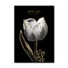 Luxury Plants White Flowers Wall Art Painting Picture Golden Art Canvas Poster Prints Nordic Flowers Art for Living Room Decor